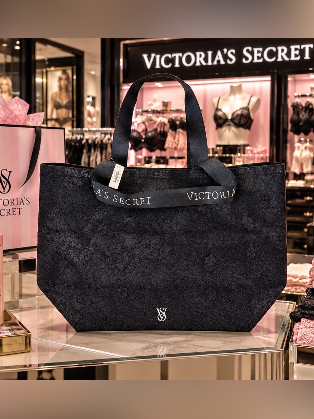 NWT New Victoria’s Secret Mesh Tote